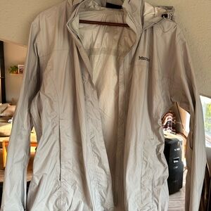 Marmot Light Gray Raincoat